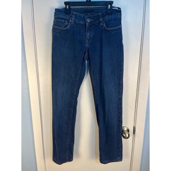Prada Jeans Size 28 Low Size Dark Wash Straight Leg Preppy Minimalist - Picture 1 of 9